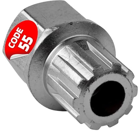 SW-Stahl 02382L-5 Felgenschloss Adapter 55 für VW - Radsicherung Schlüssel | Felgennuss zur Felgenschloss Demontage bis Baujahr 2012 - Radschraubenschlüssel Aufsatz aus robustem Chrom-Vanadium-Stahl