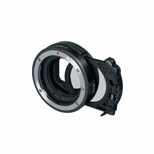 Canon EF-EOS R - Adaptador para Objetivo de cámaras Canon (Montura EF-R, Compatible con EOS R, Filtro Polarizador Circular), Color Negro