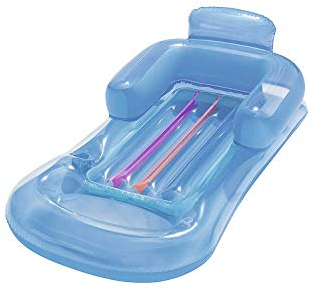 Bestway Aufblasbares Strandbett mit Getränkehalter, Blau