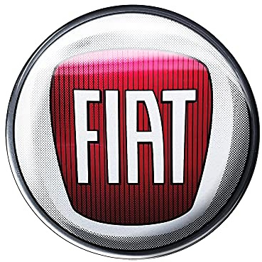 Fiat 21222 Aufkleber 3D Offiziellen Logo 40 mm