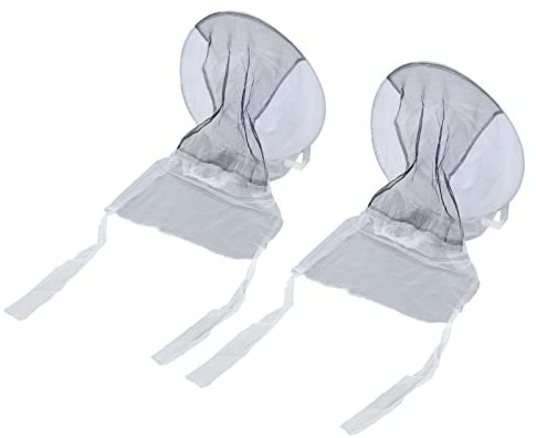 FOLOSAFENAR Imkerhut, Schleier, exquisites Nähen, 2 Stück, vertiefen, atmungsaktives Netz, bequemer Imkerhut, elastische Kontraktionsfunktion für die Landwirtschaft, für, für Wanderer