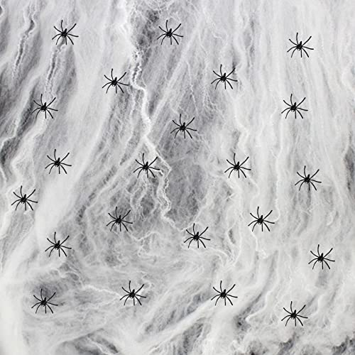 785768966491 Halloween Ragnatela Decorazione Festa di Halloween Decorazione Ragnatela Nera Ragnatela Bianca Horror Stretch spettrale all'aperto, Halloween, Carnevale, Festa