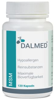MSM – 120 kapslar (1 kapslar. innehåller: 800 mg metylsulfonylmetan) – farmakvalitet – utan tillsatser – rena och högkvalitativa ämnen