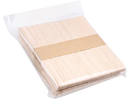 Hair Removal Cream Removal (Pack Spatulas Eyebrow 100) Of And Sticks Waxing Body Wood Applicators Craft Sticks Wax For Hair Hair Removal Body with Strips