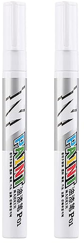 ihreesy Marcador de Neumáticos, Rotulador de Pintura para Rotuladores de Neumáticos Pintar Rotulador de Neumáticos de Coche Rotulador Impermeable para Neumáticos de Motocicleta de Coche,Blanco