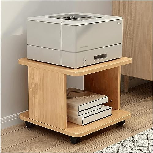 Druckertisch Druckerständer Holz-Druckerständer, Büro-Druckerwagen, Mobiles Druckerregal Für Zuhause, Riemenscheibe, Faxgerät, Rack, Kopierer Büromaterial Tischregal ( Color : D , Size : 40*40*28cm )