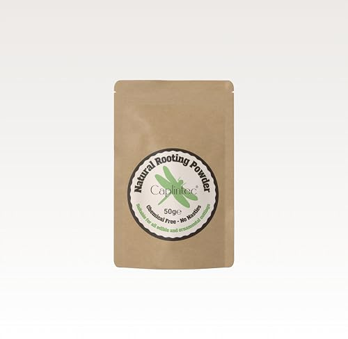 CaplinTec Rooting Powder for Plants & Cuttings - 100% Natural | No Synthetic Hormones or Fungicides | Promotes Healthy Root Growth | Organic Growing & Plant Propagation