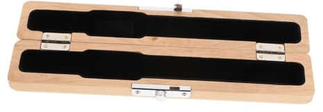 WHAMVOX Premium Flötenkopfkasten Aus Naturholz Tragbare Flötenkopf Aufbewahrungsbox Khaki Langlebiges Flötenzubehör Für Musiker