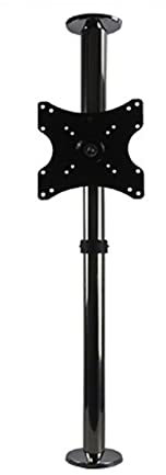 Soporte de TV universal Soporte de TV para dormitorio Carro de TV móvil para televisores LED LCD de 42 a 75 pulgadas, soporte de TV con trípode con bandeja que soporta hasta 110 libras, altura ajustab