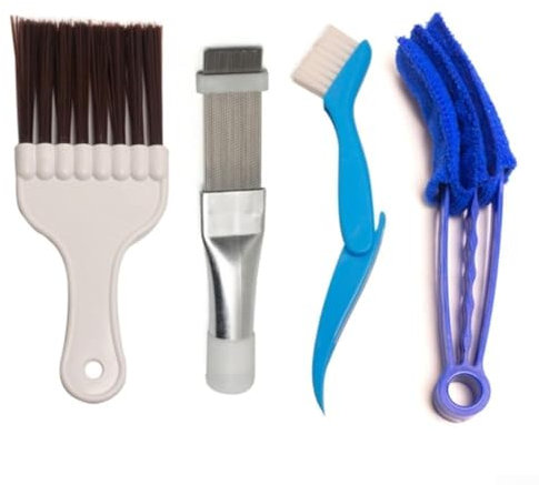 Un ensemble de 4 brosses de nettoyage pour climatisation indispensable pour maintenir une efficacité optimale de l'appareil