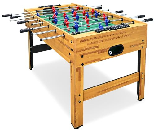 Seydrey 48 Full Size Foosball Table, Table Soccer Set with 2 Footballs, Score Keeper, Solid and Sturdy Legs, Football Table for Home, Family, Adults