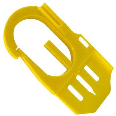 Moschettone da arrampicata – 4 in 1 accessorio da escursionismo | 4 in 1 attrezzo multifunzione con accesso rapido per pala da trekking, rimozione delle zecche e fischietto di segnalazione