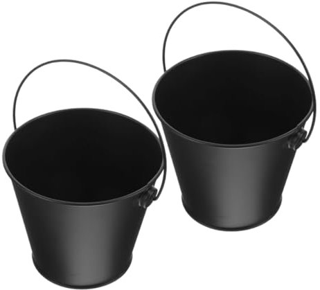 UPKOCH Cubo De Goteo para Barbacoa De Hierro Portátil 2 Piezas 2.2X2.2X1.57 Pulgadas Accesorios para Parrilla Ideal para Camping Y Uso Al Aire Libre Fácil De Limpiar