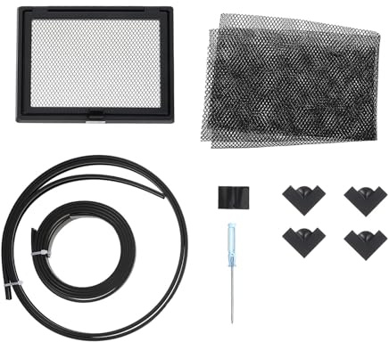 JUMPLAWN 1 set magnetiskt akvariumskydd med hoppskydd och matningsfönster - 19,7x15,8 hoppskyddande nätlock för akvarium - akvariumlock med nätlock