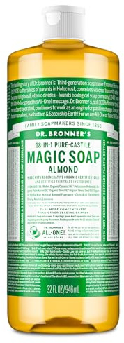 Dr. Bronner's Almond Pure-Castile Liquid Soap, Hand Soap, 32 oz