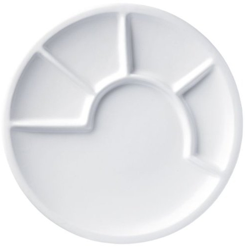 Spring Fondue-Teller, Keramik, weiß, 23 cm (H.Nr. 2696585900)
