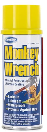 ComStar Monkey Wrench 12 oz Aerosol Industrial Penetrant, Rust Nut Buster