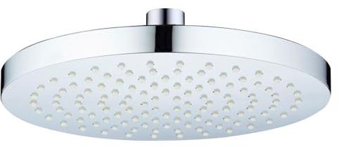 veebath Grand 20,3 cm Drenching pluie tête de douche ronde fixe avec support pivotant 1/2 boule connecteur en métal, chrome poli