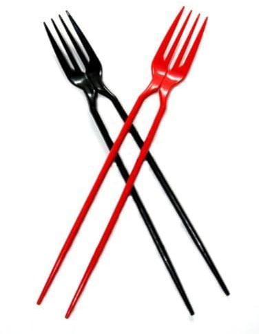 The Chork - Chopsticks and Fork in ONE!! (Red - 24 Pack)