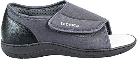 EXTRO STYLE - Scarpe Ortopediche Tecnica 4T, per Piedi Fasciati e Lunghe Guarigioni, Scarpe Antiscivolo Donna e Uomo con Tomaia in Microfibra e Pianta Larga, Plantare Estraibile, Grigio, Taglia 42