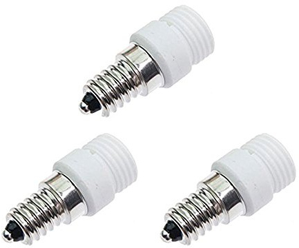 FINELED E14 auf G9 LED Lampensockel-Adapter Konverter, 3 Stück Lampenfassungen Lampenfassung für LED Halogen CFL Glühbirne Lampe