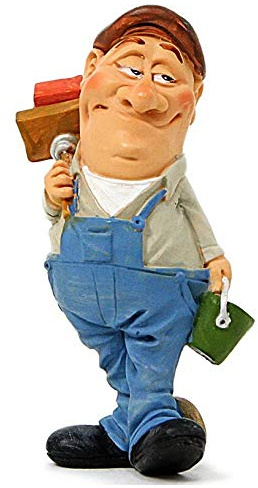 Les Alpes 010 99016 Maurer 9 cm Kunstharz Funny Dekofigur Serie Berufe