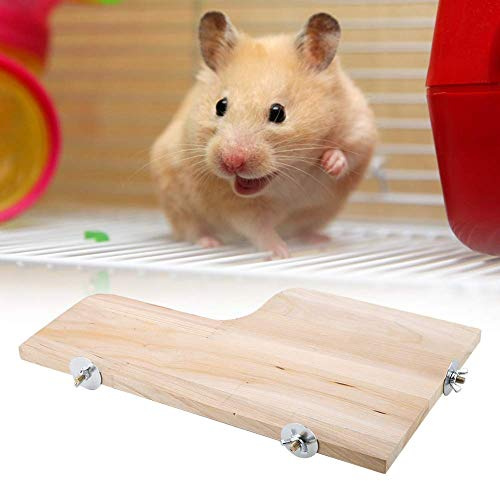 Eichhörnchen Holzplattform, Holzsprungbrett L-förmige kleine Haustierplattform Springen Klettern Sprungbrett Spielzeug Hamster Sprungbrett für Hamster Chinchilla Chipmunk
