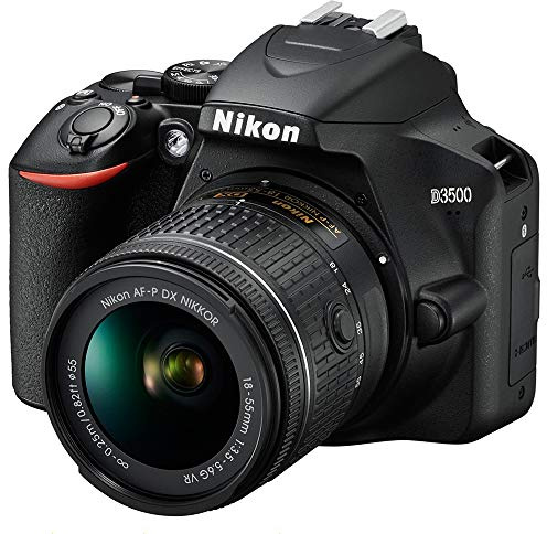Nikon D3500 24.2MP DSLR Camera with AF-P DX NIKKOR 18-55mm f/3.5-5.6G VR Lens (1590B) – (Renewed)