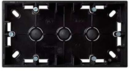 SIMON CAJA SUPERFÍCIE 2 ELEMENTOS COLOR GRAFITO 15, termoplástico, 0