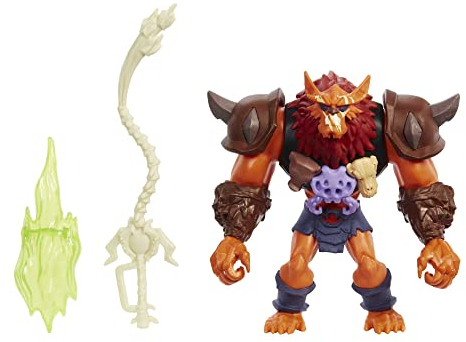 Masters of the Universe HDY36 - Beast Man Action-Figur mit Power Attacke und 2 Zubehörteilen, inspiriert von der MOTU Netflix Zeichentrickserie, Sammelspielzeug für Kinder ab 4 Jahren und älter