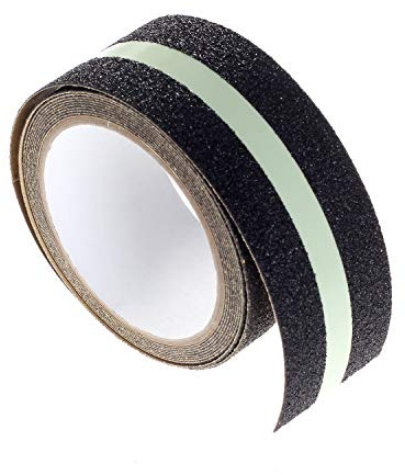 [4Mx5cm] Ruban Adhésif Antidérapante Lumineux, auto-adhésif ultra-solide, pour l'intérieur et l'extérieur. Bande Noctilucent pour la Sécurité au Travail et la Maison, TKD5039