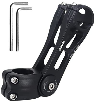 PLATTBK Fahrrad Vorbau Verstellbar Lenker Riser Verlängerung 31.8mm ±85° Verstellbarer Lenkererhöhung MTB Gabelschaft Extender vorbauten 90/110/145mm