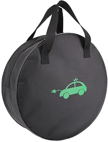 MCEVKELN EV Portable Cable Bag Charging Cable Bag Durable Storage Bag (1680D Nylon) for All Kinds of Cables and Car Accessories Electric Vehicles Charging Cable Organiser