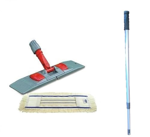 maxxi4you Wischmopp Set Premium mit Teleskopstiel 50 cm inkl. 1 x Wischmopp Baumwolle
