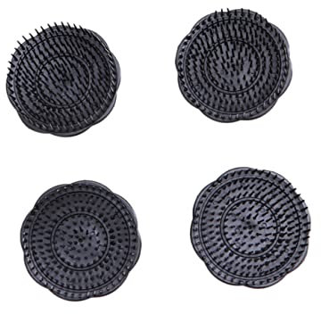 FOMIYES 4pcs Scalp Scrubber Mens Dandruff Shampoo Scalp Exfoliator Brush Hair Scalp Exfoliator Brush Plastic Scalp Massager Scalp Stimulator Brush Palm Brush Massage Brush Massage Comb Man