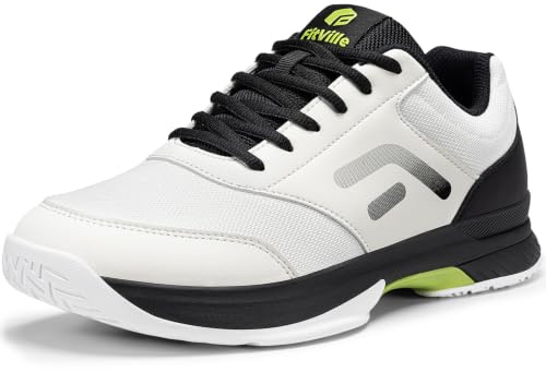 FitVille Weit Tennisschuhe Herren rutschfest Hallenschuhe Atmungsaktiv Badminton Schuhe Bequemen Fitnessschuhe | Racquetball, Court Shoes, Torsion Resistant, Breathable, Comfortable, Cushioning, Arch Support