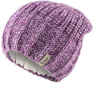 Sterntaler Strickmütze mit Effektgarn - Mädchen Mütze mit tollem Strickmuster - Kinder Mütze, gefüttert mit weichem Baumwollfleece - Warme Beanie - pink, 57