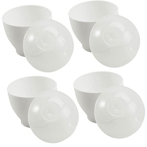 Alipis Cuociuova a Microonde Tazze Antiaderenti Resistenti Alle Alte Temperature, Set Da 4 Pezzi Per Colazione, Portauova Mini Per Cucina Quotidiana