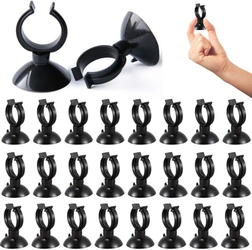 jushion 25 Stücke Aquarium Saugnäpfe, Heizung Saugnapf Clips für Aquarien