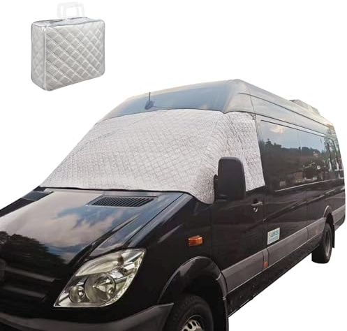 Scheibenabdeckung für Mercedes-Benz Vito III W447 2014-2024 Silber Monochromatisch Anti UV/Frost/EIS Fahrzeug Zubehör