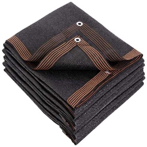 PanHuiWen Voile D'Ombrage 4x3 Pergola Mat Voile D'Ombrage A Planter Filet Dombrage De Jardin Tissu pour Pergola Filet Dombrage Noir,8x10m
