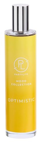 PartyLite Optimistic Raumspray, 100 ml, mit Noten von funkelnder Mandarine und herber Zitrone, Teil der Mood-Kollektion, erfrischend tropisch, perfekt zum Verschenken