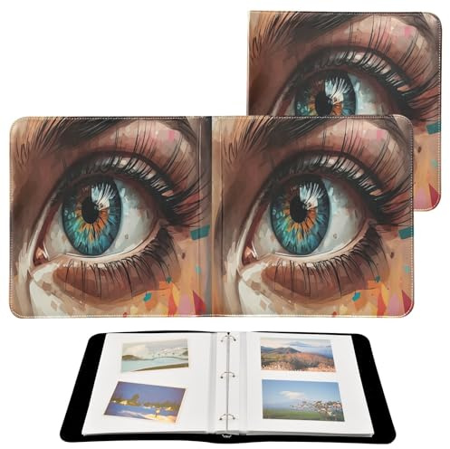 JUMBEAR Grande album fotografico autoadesivo con 20 pagine, album fai da te, per matrimoni, famiglia, bambini, vacanze, occhi belli