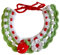 Aymzbd Collar de Gato Tejido Bufanda de Invierno Ajustable para Mascotas, Fresa