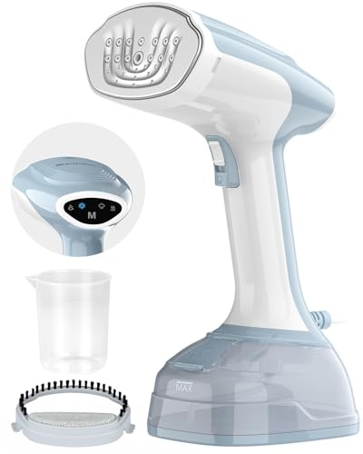 BEAUTURAL Portable Garment Steamer with 2 Steam Settings, 330ml Tank | 25s Fast Heat-Up, Hanging & Flat Ironing, 1800W Handheld Clothes & Fabric Wrinkle Remover