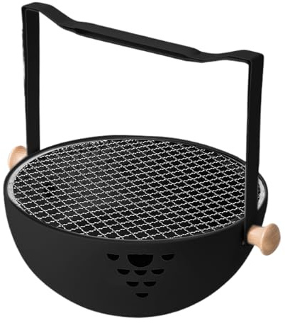 Petit Barbecue à Charbon,Barbecue Portable Pliable Avec Poignée Anti-Brûlure,Barbecues au Charbon avec Poignée Anti-Brûlure - Pour Extérieur, Jardin, Table, Voyage, Pique-nique, Viande Poêlée, de Thé