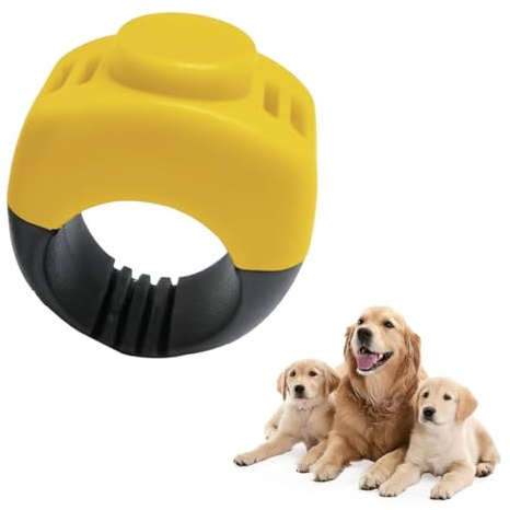 CFEWV Set de 4 Clickers para Adiestramiento de Perros y Gatos, con Anillo para Dedos, Accesorio para Adiestramiento de Animales, Clicker Compacto para Perros, Gatos y Caballos, Práctico y Portátil