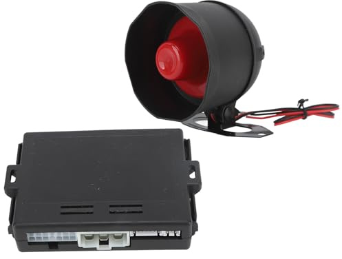 AKLOSIPY Universal Car Security Alarm System with One-Button Start, Theft Features for 12V Vehicles, Remote Locking and Unlocking