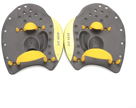 Caswynlife Paddle da nuoto con cinghie regolabili, per adulti, ragazzi e bambini, guanti da nuoto ergonomici in plastica per allenamento della forza, immersioni, snorkeling, piscina, sport acquatici