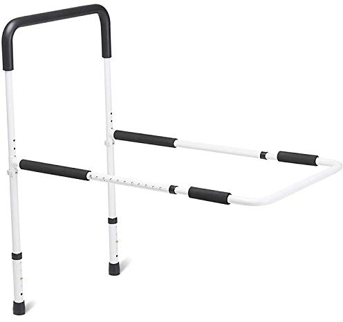 DMI Bed Rail with Adjustable Handle Height and Tool Free Assembly, Eldery Assistance Product, Bed Assist Rail